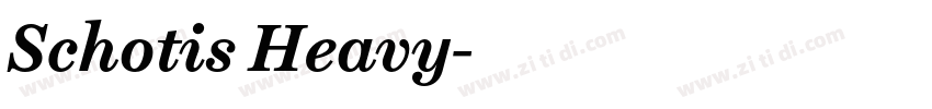 Schotis Heavy字体转换
